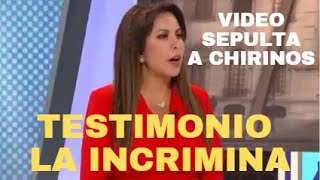 Patricia ChirinosTestimonio incrimina a la chimpunera  Tomás Franco [upl. by Pattin]