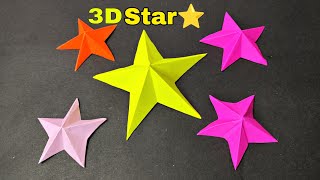 ⭐ Paper Star ⭐ how to make paper star ⭐ how to make star [upl. by Ameline]