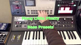 Moog Little Phatty Bass Presets [upl. by Sharity213]