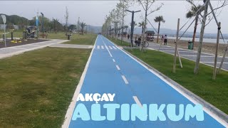 Akçay Altınkum Yeni Sahil Düzenlemesine Ait Son Görüntüler ve Akçay Altınkum Denizi [upl. by Relyc334]