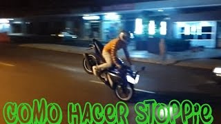 Como hacer endo en moto  andar en la rueda delantera  Como hacer Stoppie [upl. by Ahsaek266]