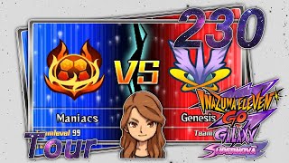 Inazuma Eleven GO Galaxy Supernova »Tour« Part 230 Maniacs vs Genesis Rang A [upl. by Zamora656]