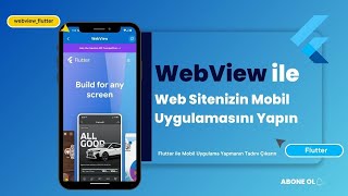 Webview ile Web Sitenizi Uygulamanıza Entegre Edin  Flutter Tutorial [upl. by Kciv472]