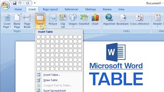 How to Create and Format Table in Microsoft Word  Table in MS Word [upl. by Dela]