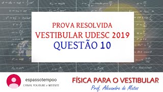 Questão 10  Vestibular de Inverno Udesc  2019 [upl. by Becki]