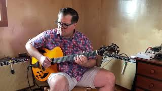 John Storie playing a Marchione SemiHollow guitar “Stella by Starlight” Victor Young [upl. by Ettesus959]