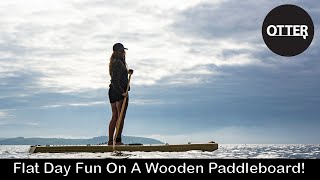 Flat Day Fun On A Wooden Paddleboard [upl. by Alleynad]