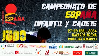 CAMPEONATO DE ESPAÑA INFANTIL Y CADETE PAMPLONA 2024  TATAMI 6  28042024 [upl. by Perceval880]