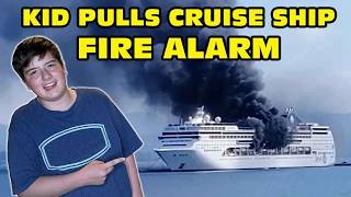 Kid Temper Tantrum Pulls Fire Alarm On Cruise Ship  Yelled At By Parent Original [upl. by Freudberg]