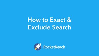 Relevant Results Using Exact and Exclude [upl. by Taub]