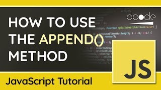 Append multiple elements at once using append  JavaScript DOM Tutorial [upl. by Schenck846]