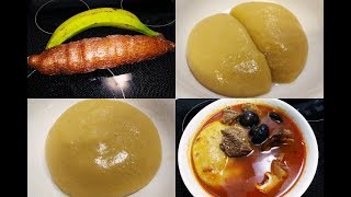 How To Make Ghana Fresh Cassava And Plantain Fufu quotNO More Powder Fufuquot Obaapa KItchen [upl. by Cathi]