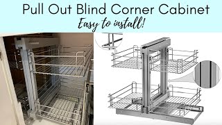 Pull out blind CORNER CABINET for Kitchen REVIEW [upl. by Funch]