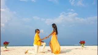 PROPOSING TO MY GIRLFRIEND IN MALDIVES Emotional [upl. by Dearman875]