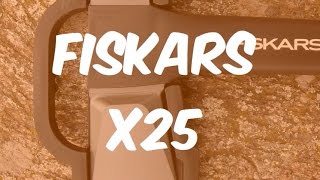 Fiskars X25 Splitting Axe Review [upl. by Doownelg]