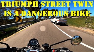 Triumph Street Twin is a dangerous bike [upl. by Yalonda]