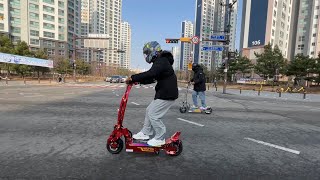 Electric Scooter WEPED FOLD3 amp SFF2 Test Drive [upl. by Aiderfla]