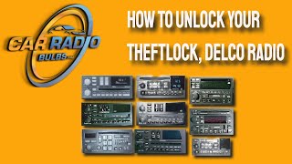 How To Unlock Your Theftlock Delco Radio [upl. by Iredale]