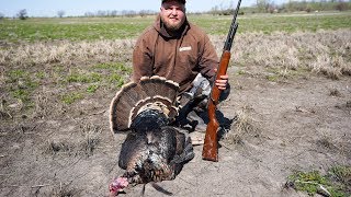 410 Public Land Turkey Hunt Kansas Double Bearded Giant [upl. by Marget]