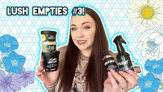 Lush Empties 3  SOO MANY  Project use up my products [upl. by Winthorpe]