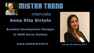 TOL Expo 2017 di Borsa Italiana  Anticipazioni con Anna Rita Birtolo [upl. by Ortrude947]