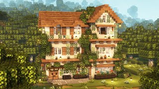 Minecraft 🌼💖 Aesthetic House Tutorial  Cottagecore  Mizunos 16 Craft Resource Pack [upl. by Perkins]