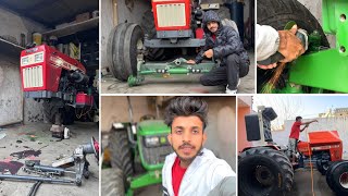 अब अपने स्वराज की भी जिंदगी बन जाएगी  JohnDeere Front Excel install in Swaraj [upl. by Kettie]