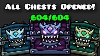 ALL GEOMETRY DASH 22 CHESTS OPENED [upl. by Haek]