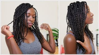 FAV PROTECTIVE STYLE Two Strand Twist on Natural 4A4B Hair You Will Want To Wear [upl. by Tarrah]