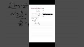 Derivative of arctangent Inverse Tangent [upl. by Navarro]