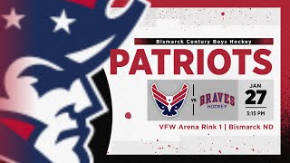 HS Century Patriots vs Bottineau Braves [upl. by Einnhoj884]