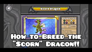 How to Breed the Scorn Dragon in DragonvaleBreeding GuideBreeding tips [upl. by Lah]