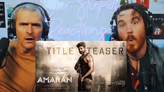 AMARAN TEASER  Ulaganayagan Kamal Haasan  Sivakarthikeyan  REACTION [upl. by Valina]