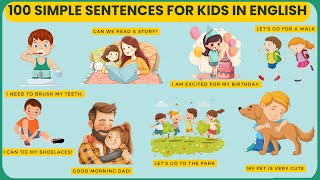 quot100 simple English Sentences for Kids Fun Learning with Picturesquot🧸📚 [upl. by Puiia]