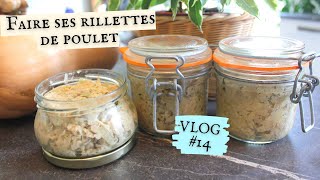 Faire ses rillettes de poulet maison Vlog 14 [upl. by Johnsson]