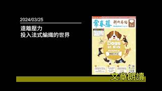 解析英語20240325 遠離壓力 投入法式編織的世界 Unknotting Stress with Macramé [upl. by Ronaele93]