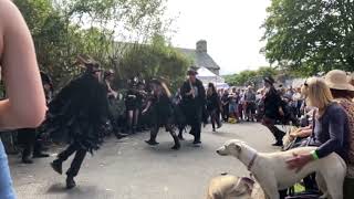 Beltane Border Morris performing at 2023 Widecombe Fair [upl. by Auhsot]