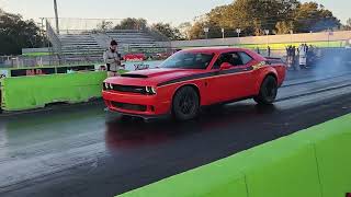 Dodge Demon 170 launch with wheels in the air [upl. by Akeyla]