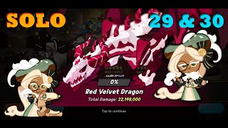 Cookie Run Kingdom  Guild Battle SOLO with Eclair Cookie Levels 29 amp 30 ⚔⚔ [upl. by Eleda364]