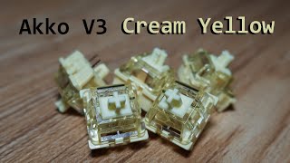 Akko V3 Cream Yellow review  The Gateron Yellows New Rival [upl. by Nedmac]