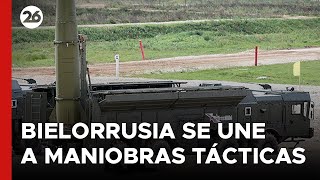 Bielorrusia se une a las maniobras tácticas rusas con ojivas [upl. by Algernon]