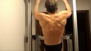 Upper back training via pull ups [upl. by Fayre565]