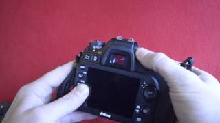 How to Adjust Diopter Viewfinder Focus Nikon D7200 [upl. by Mehs603]