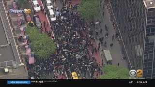 Supporters Of Israel Palestine Clash In Manhattan As Crisis Escalates In Mideast [upl. by Qifar]