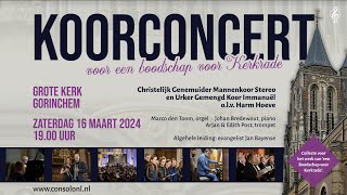 Koorconcert vanuit Gorinchem olv Harm Hoeve [upl. by Tennaj]