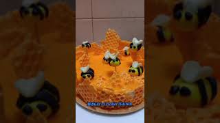 Honey Bee Theme Cake ।৷ Mithilas Creative Kitchen । Marzana Mithila [upl. by Eignav965]