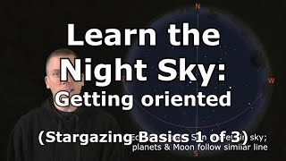 Getting oriented to better learn the night sky Stargazing Basics 1 of 3 [upl. by Nnauol]