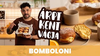 Árpi kenivágja  Bomboloni az olaszok krémmel töltött szalagos fánkja  Nosalty [upl. by Vincenty]