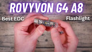 RovyVon G4 Aurora A8 Overview  BEST EDC Flashlight Bright  UV  Red Light  Warm Reading Light [upl. by Sipple]