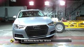 Audi A4 2016 Euro NCAP Crash Test [upl. by Helbonnah519]